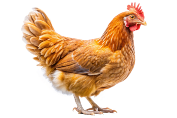 Hen Bird Isolated on Transparent Background