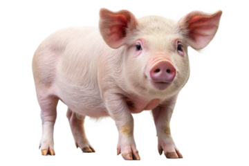 Pig Animal Isolated on Transparent Background