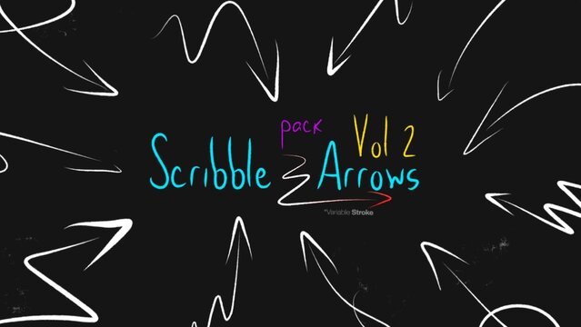 Arrows Pack Vol 02 Scribble Elements 65 Doodle Animations