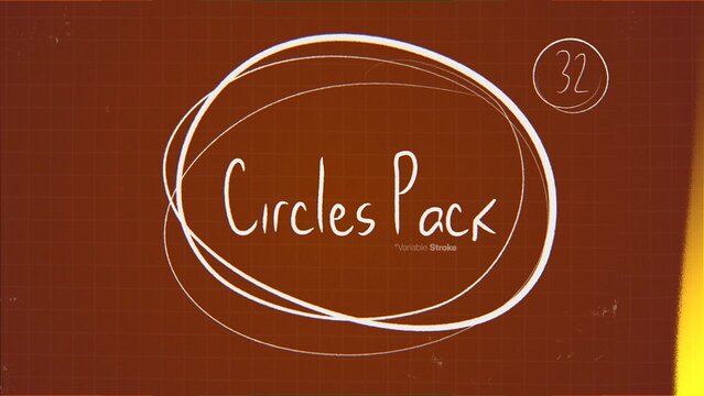 Circles Pack Scribble Elements 32 Doodle Animations