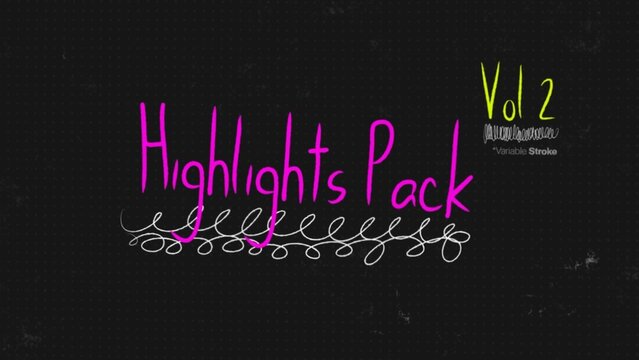 Highlights Pack Vol 02 Scribble Elements 46 Doodle Animations