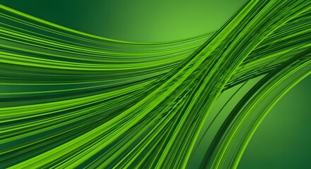Fototapeta premium Bright green tropical palm leaf texture with natural abstract lines and close-up detail
