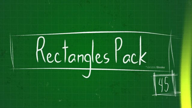 Rectangle Frames Pack Scribble Elements 45 Doodle Animations