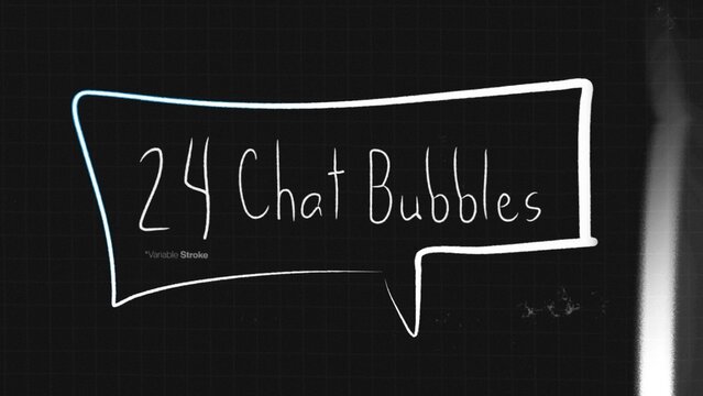 Rectangle Speech Bubbles Pack Scribble Elements 24 Doodle Animations