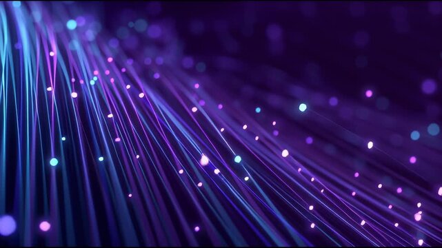 Abstract digital communication threads: A vibrant tapestry of interconnected threads pulsates with energy, representing the intricate flow of information in a digital world.