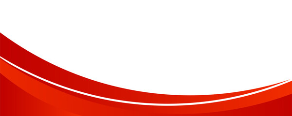 Vector red line background curve element with white space for text and message design, overlapping layers, vector