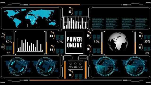 power online &ndash; Cyber Control HUD Interface