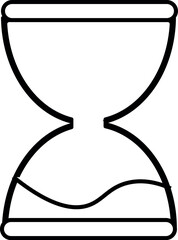 vector illustration of a sand watch