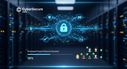 abstract technology background with binary code