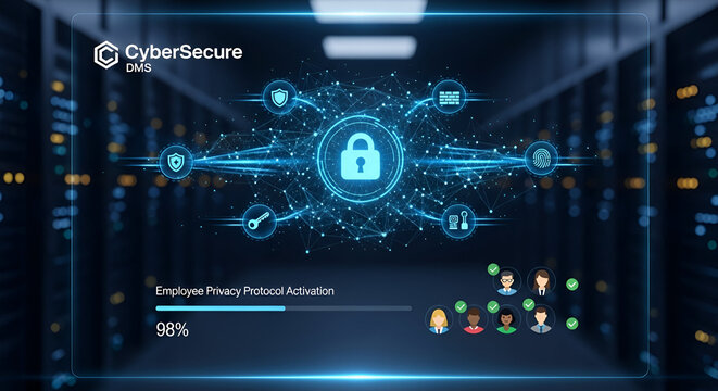 abstract technology background with binary code