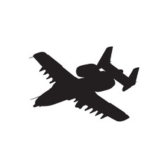 A-10 Warthog Close Air Support Silhouette