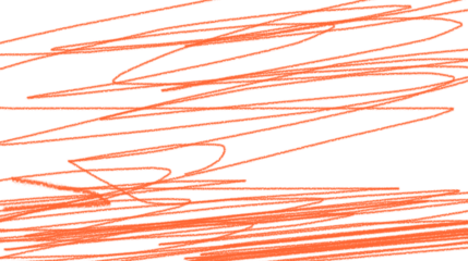 Dynamic abstract pattern with vibrant orange scribbled lines creating a chaotic and energetic background