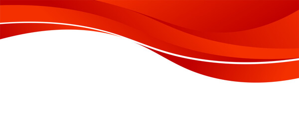 Vector red line background curve element with white space for text and message design, overlapping layers, vector