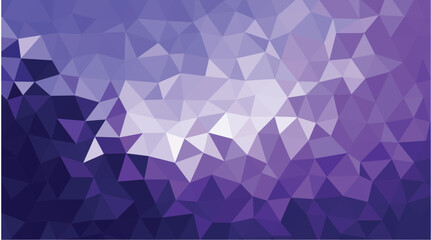 Abstract Purple Low Poly Geometric Triangle Background Pattern