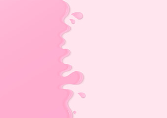 Melting pink cream background