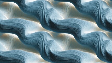 Gray blue wavy seamless pattern graphic design. Wavy texture background. Waves drawing.