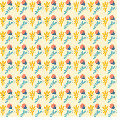 pink floral seamless pattern design for wallpaper and decoration