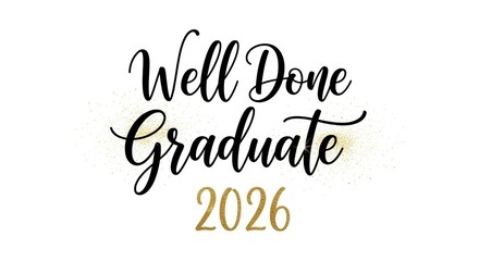 Inspirational graduation achievement message congratulating the Class of 2026