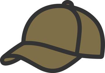 Olive green cap icon for casual wear