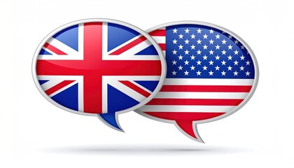 Bridging the Divide British & American English Communication Icon