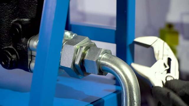 manufacturing hydraulic cylinders, step-by-step process, metal fabrication, cylinder assembly, high-pressure industrial factory workflow, quality control, heavy machinery, steel hydraulic systems