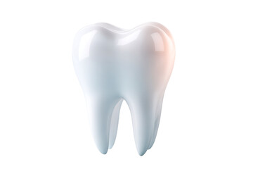 tooth on white background