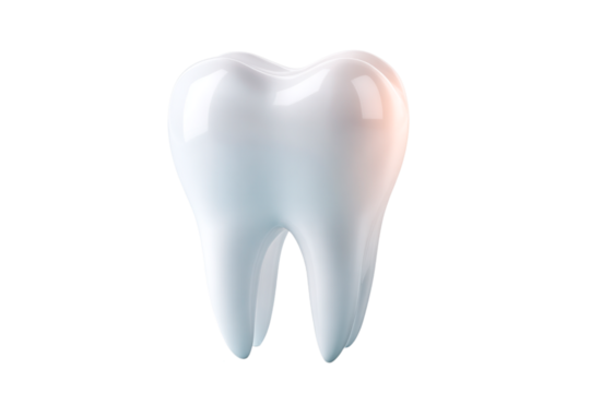tooth on white background