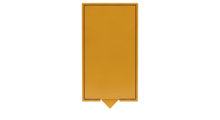 Golden map marker isolated PNG on transparent background, location pin with a modern design for navigation and travel concepts