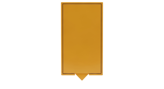 Golden map marker isolated PNG on transparent background, location pin with a modern design for navigation and travel concepts