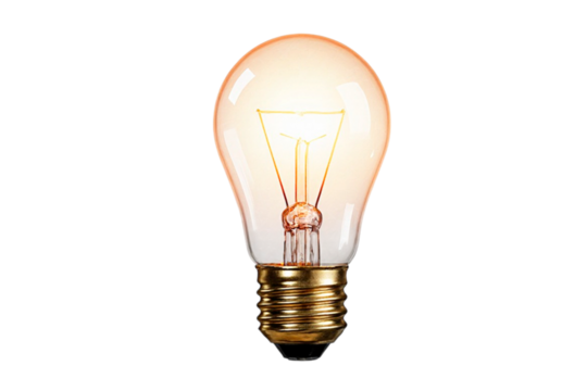 light bulb on white background