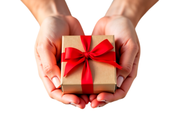 hand holding a gift box