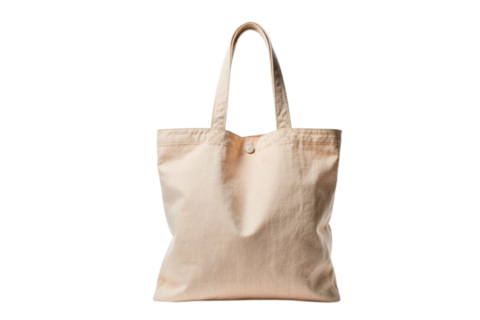 paper bag isolated on white eco-friendly reusable cloth shopping bag