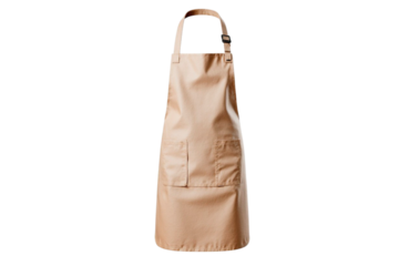brown kitchen apron isolated