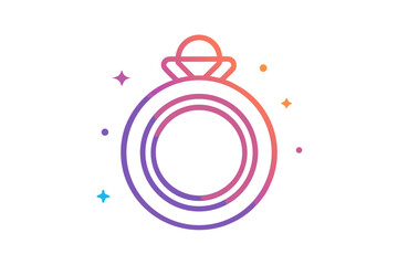 story ring outline icon minimal