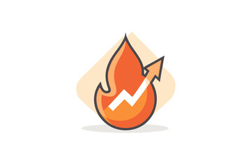 fire spark icon minimal