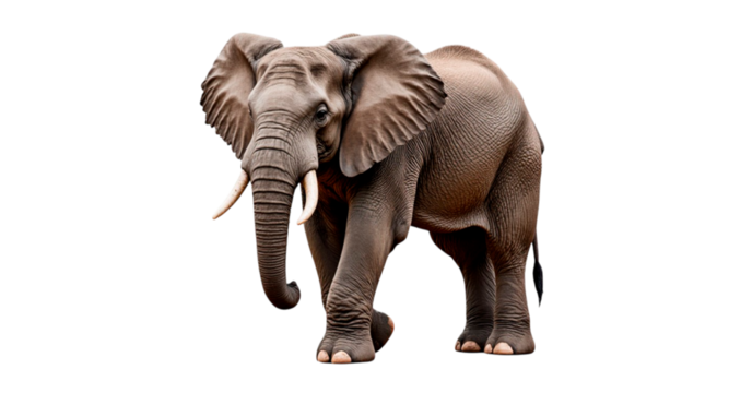elephant isolated on white