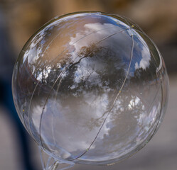 glass globe on the beach