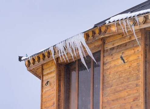 icicles on the roof