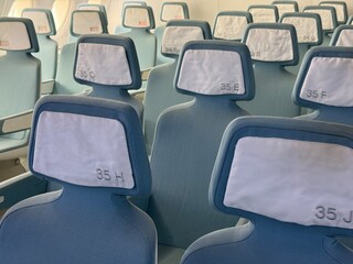 si&egrave;ges avion gros plan