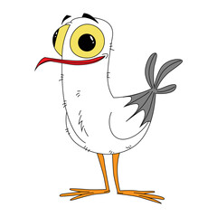 Cute Seagull shilloutte