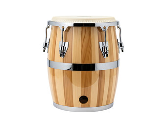 Conga drum isolated on transparent background, a percussion instrument from cuba