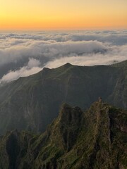 Landscape mountain from Pico do Arieiro, Madeira island