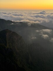 Landscape mountain from Pico do Arieiro, Madeira island