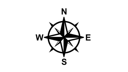 A detailed compass rose, highlighting North, South, East, and West directions. This image is a symbol of guidance and navigation