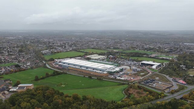 Data center, hyperscale computing cloud services and storage in Waltham Cross, United Kingdom.