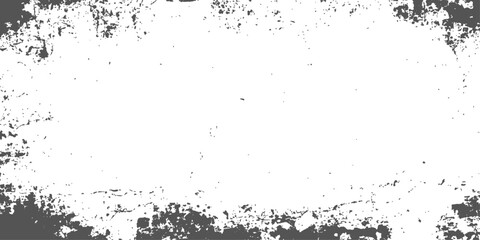 Abstract black ink grunge splash frame texture vector design background