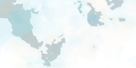 Abstract blue watercolor background of a vector map of Europe showing country borders