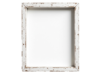 A simple white picture frame on a white background, suitable for showcasing any image