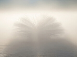 Abstract vector design with geometric shapes and a pale snow white color palette