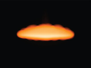 Bright orange mini car vector illustration with clean lines and modern design elements